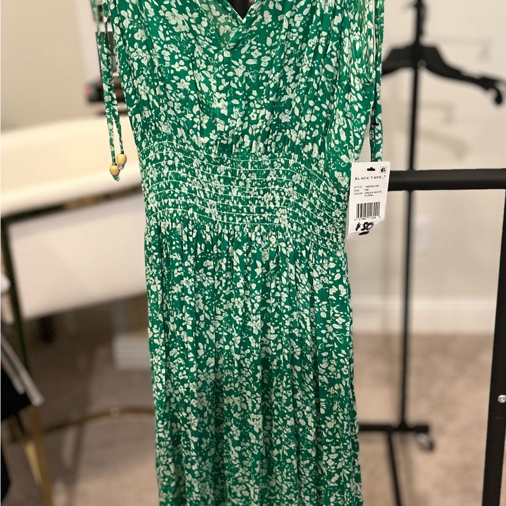 Green Floral Dress